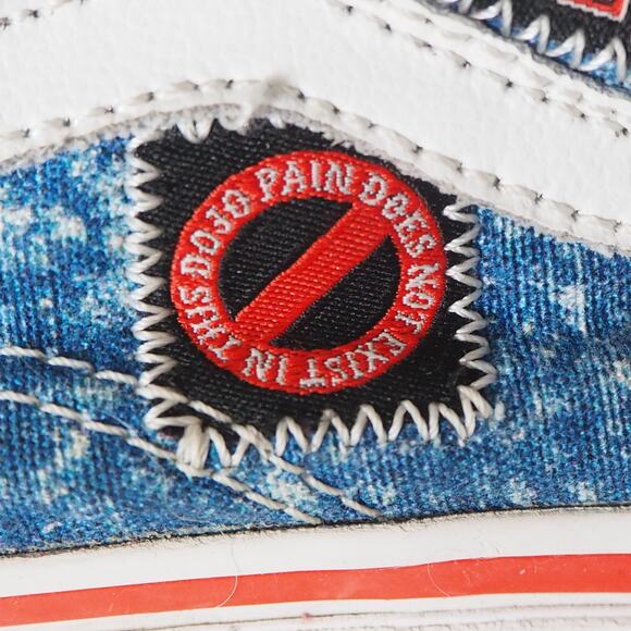 Vans Cobra Kai Karate Kid All Valley Sneakers Sz 2.5 No‎ Mercy Eagle Fang Denim - Picture 14 of 16